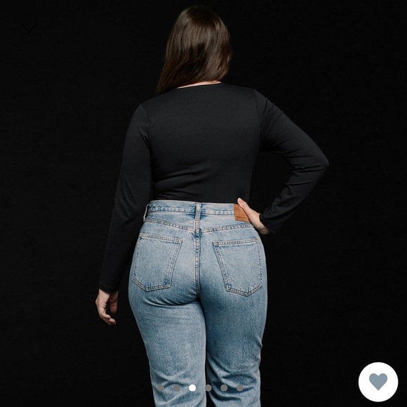 NUUDS LONG SLEEVE CREWNECK BODYSUIT BLACK - Picture 3 of 6